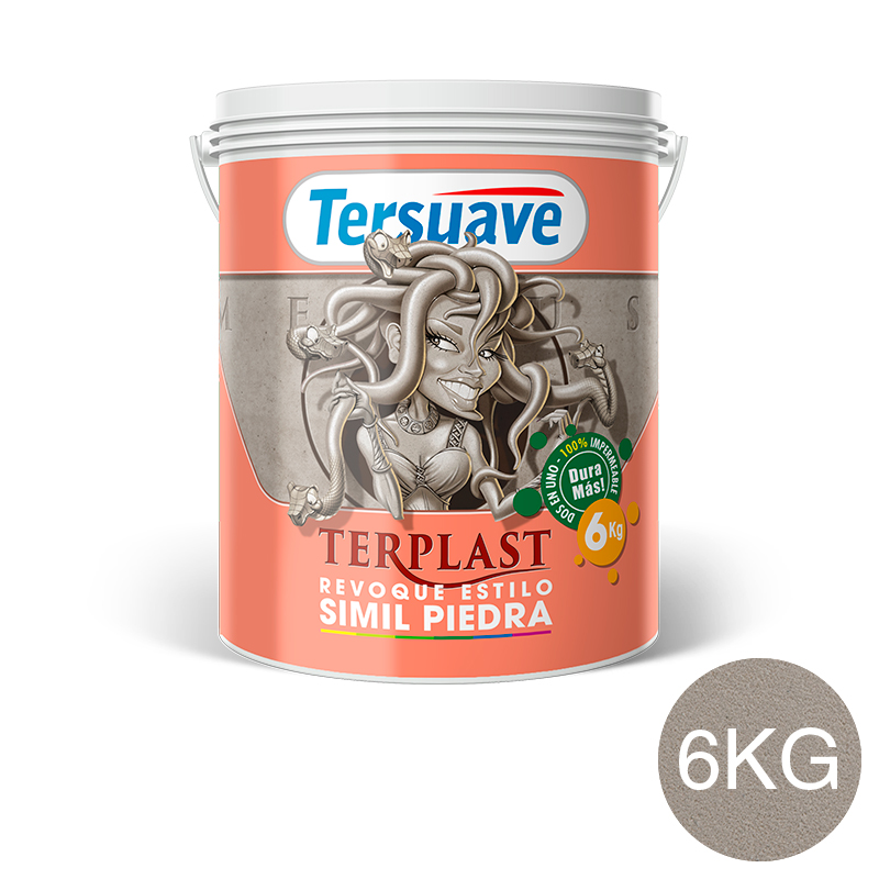 Terplast Revoque Texturado Simil Piedra París 6kg