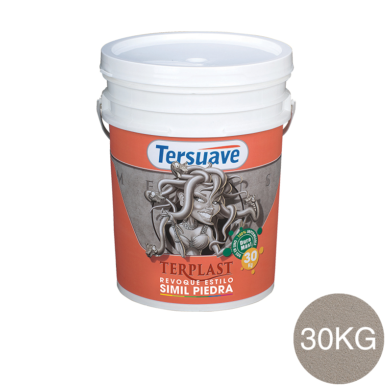 Terplast Revoque Texturado Simil Piedra París 30kg