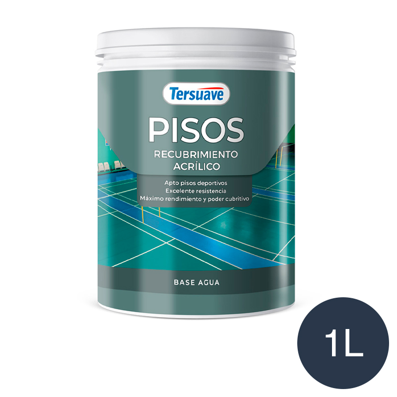 Pisos Recubrimiento Acrilico Azul Mate 1L