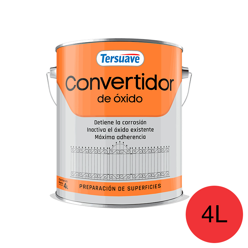 Convertidor de Oxido Tersuave Rojo Mate 4L