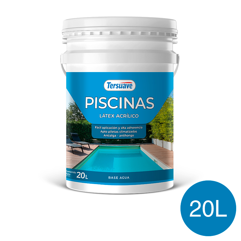 Pintura para Piletas al Agua Tersuave Azul Mate 20L
