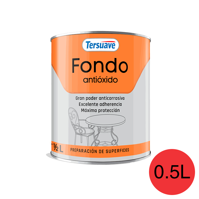 Fondo Antioxido Cromato de Zinc Tersuave Rojo Mate 500ml