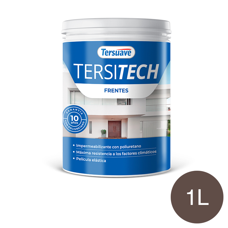 Impermeabilizante para Frentes Tersitech Marron Chocolate 1L