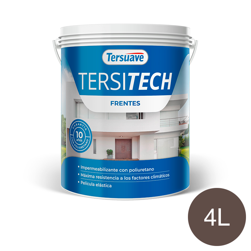Impermeabilizante para Frentes Tersitech Marrón Chocolate 4L