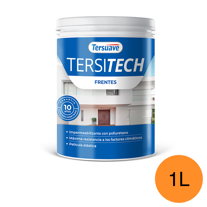 Impermeabilizante para Frentes Tersitech Naranja Coral 1L