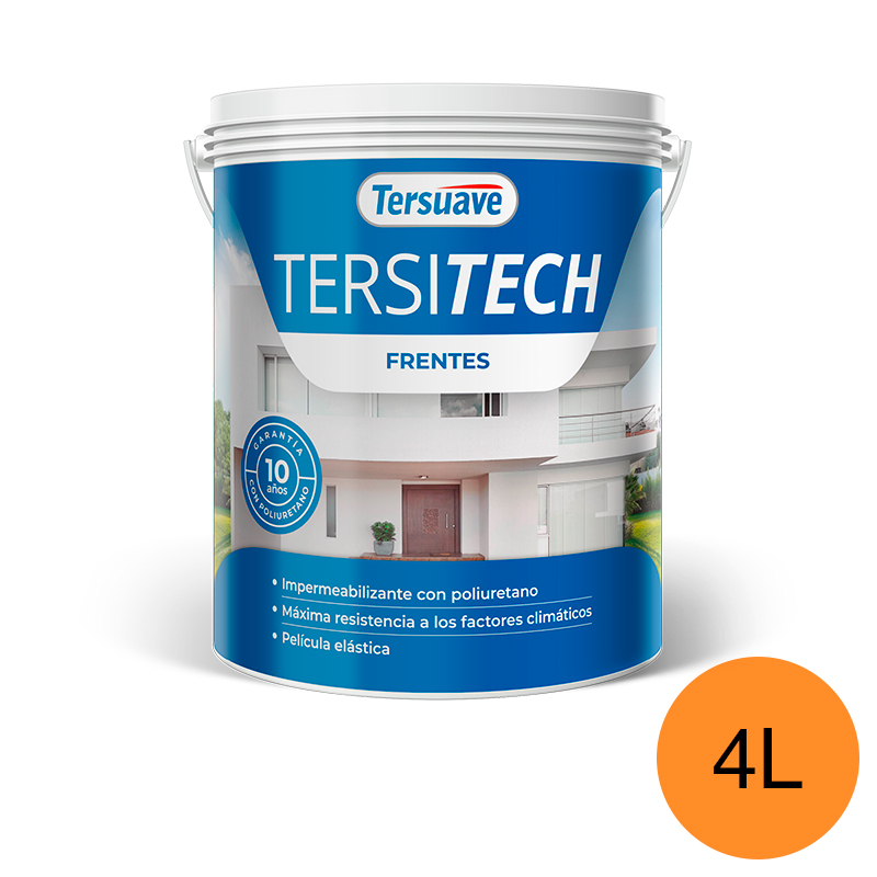 Impermeabilizante para Frentes Tersitech Naranja Coral 4L
