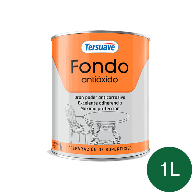 Fondo Antioxido Cromato de Zinc Tersuave Verde Mate 1L