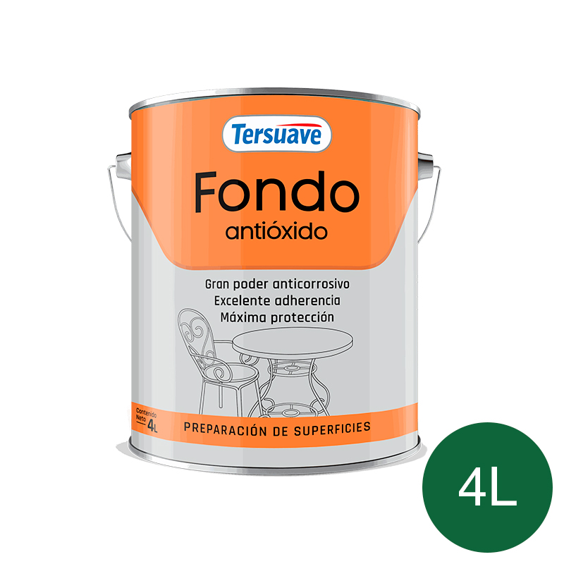 Fondo Antioxido Cromato de Zinc Tersuave Verde Mate 4L