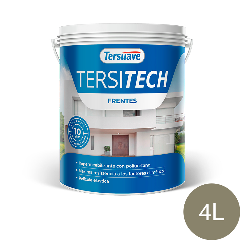 Impermeabilizante para Frentes Tersitech Gris Cemento 4L