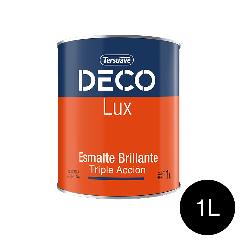 Deco Lux Esmalte Sintetico Brillante Negro x 1l