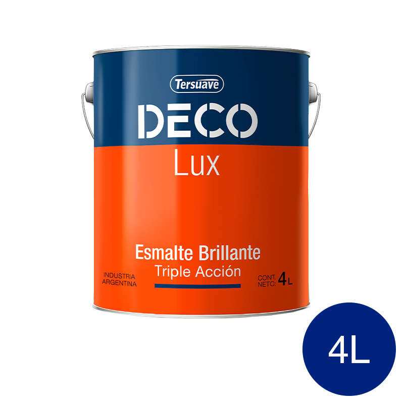 Deco Lux Esmalte Sintetico Brillante Azul x 4l