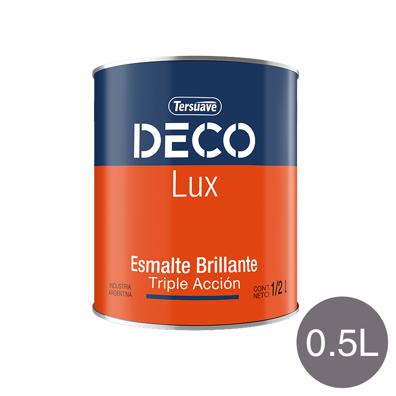 Deco Lux Esmalte Sintetico Brillante Gris x 0.5l