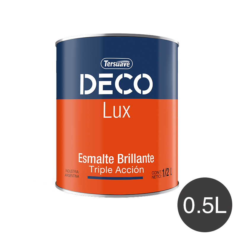Deco Lux Esmalte Sintetico Brillante Gris Oscuro 0.5l