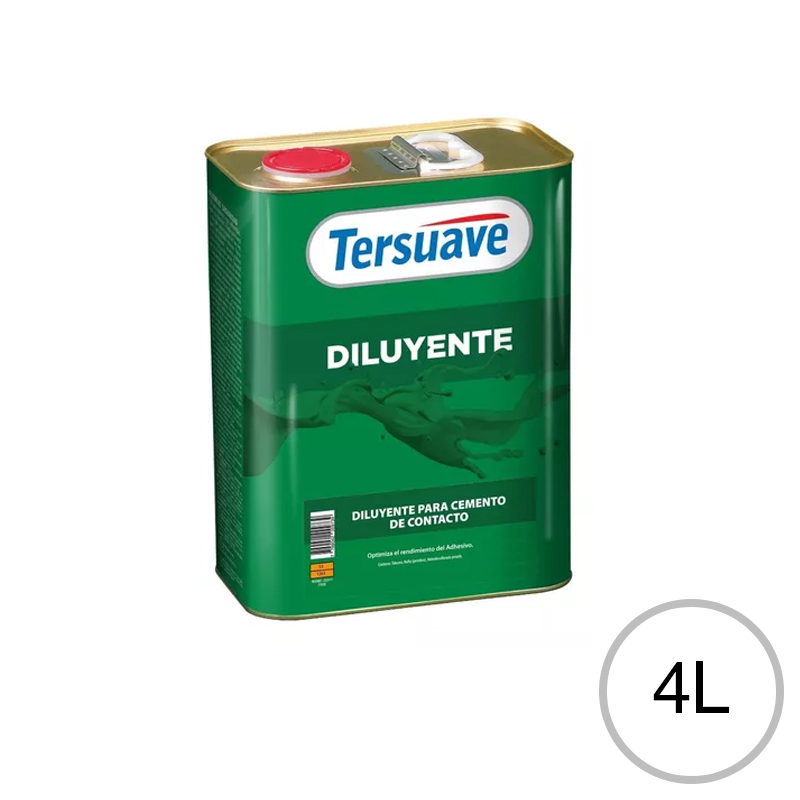 Diluyente para cemento de contacto transparente lata x 4l