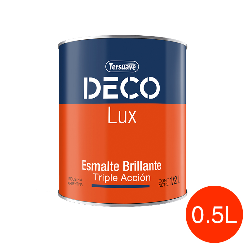 Deco Lux Esmalte Sintetico Brillante Naranja 0.5l