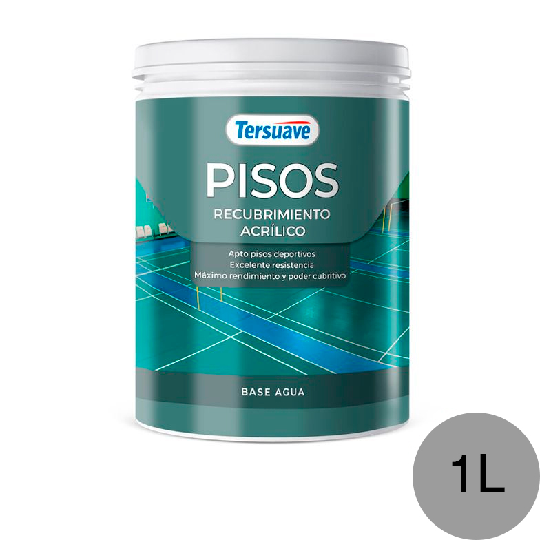 Pisos&#x20;Recubrimiento&#x20;Acrilico&#x20;Gris&#x20;Plomo&#x20;Mate&#x20;1L