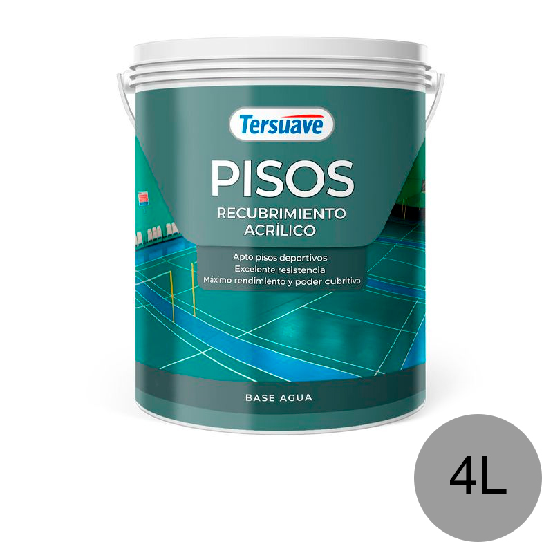 Pisos&#x20;Recubrimiento&#x20;Acrilico&#x20;Gris&#x20;Plomo&#x20;Mate&#x20;4L