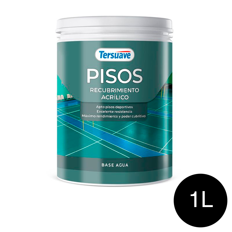 Pisos&#x20;Recubrimiento&#x20;Acrilico&#x20;Negro&#x20;Mate&#x20;1L