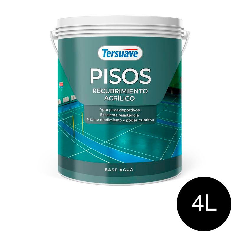 Pisos&#x20;Recubrimiento&#x20;Acrilico&#x20;Negro&#x20;Mate&#x20;4L