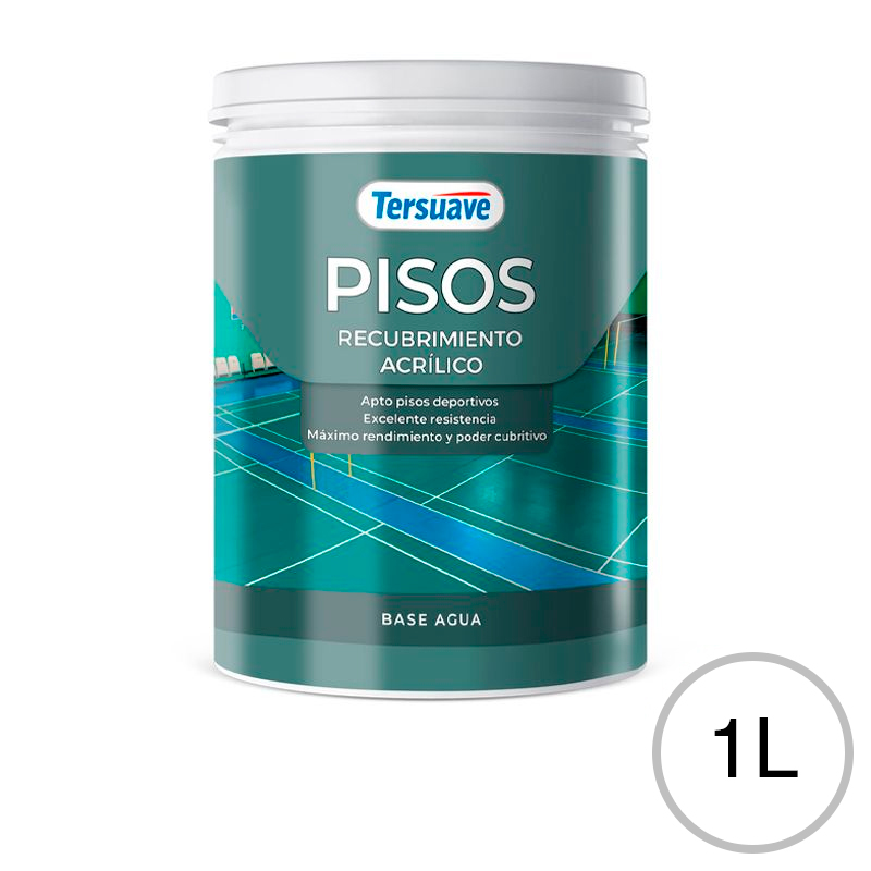 Pisos Recubrimiento Acrilico Blanco Mate 1L