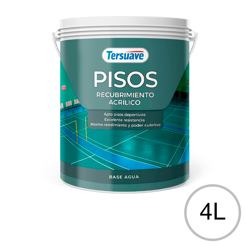 Pisos&#x20;Recubrimiento&#x20;Acrilico&#x20;Blanco&#x20;Mate&#x20;4L