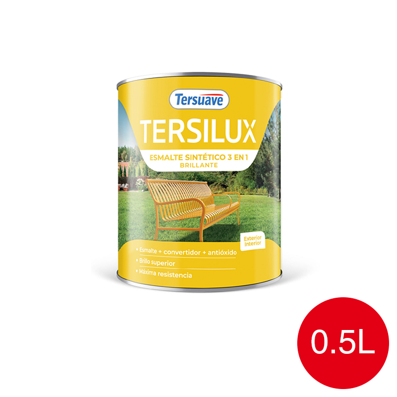 Esmalte Sintetico Brillante Convertidor Antioxido Tersuave Bermellon 500ml