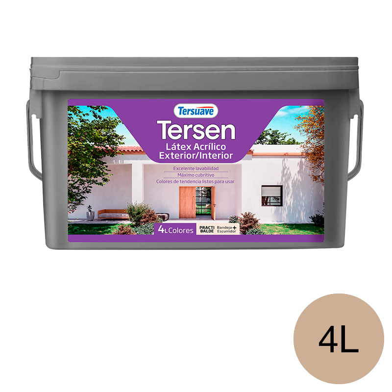 Latex&#x20;Exterior&#x20;Interior&#x20;Mate&#x20;Tersen&#x20;Tostado&#x20;Armonia&#x20;4L