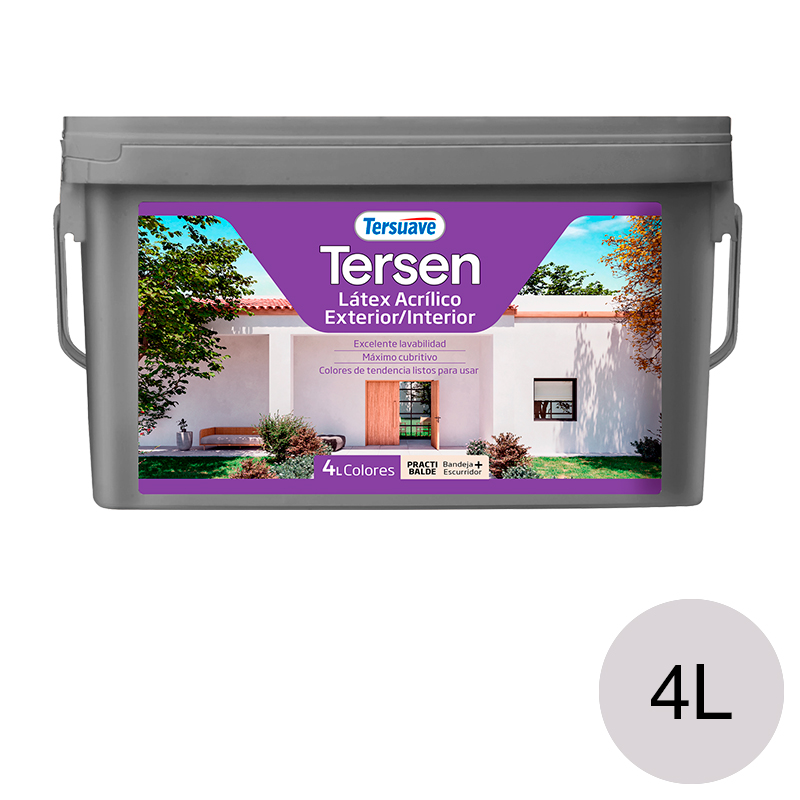 Latex&#x20;Exterior&#x20;Interior&#x20;Mate&#x20;Tersen&#x20;Beige&#x20;Sutil&#x20;4L