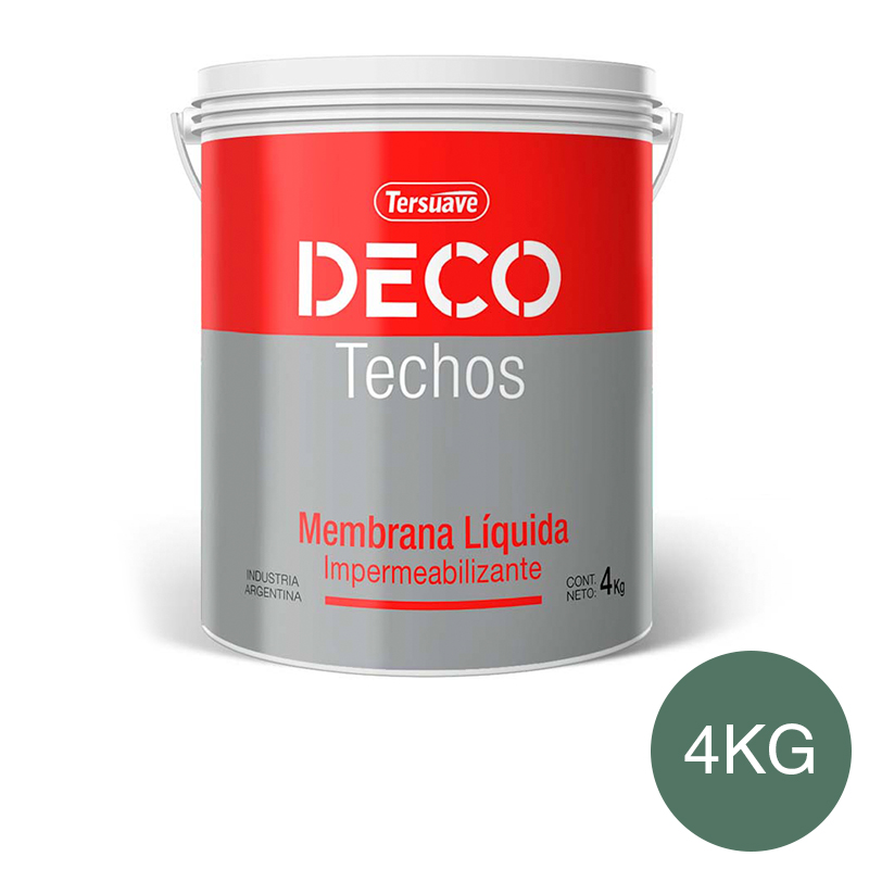 Deco&#x20;Techos&#x20;Membrana&#x20;Liquida&#x20;Mate&#x20;Verde&#x20;x&#x20;4&#x20;Kg