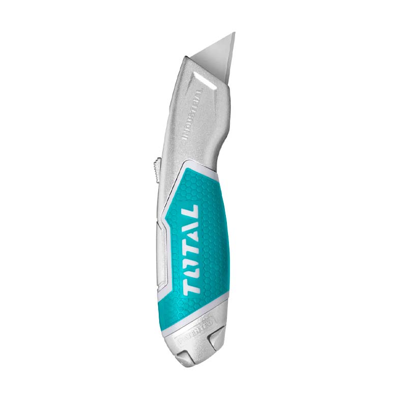 Cutter retractil metalico hoja trapezoidal 19mm x 61mm
