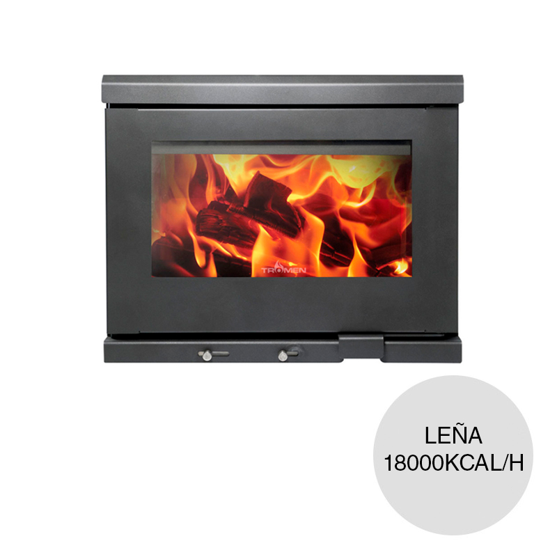 Calefactor leña Madrid 18000kcal/h 450mm x 690mm x 805mm