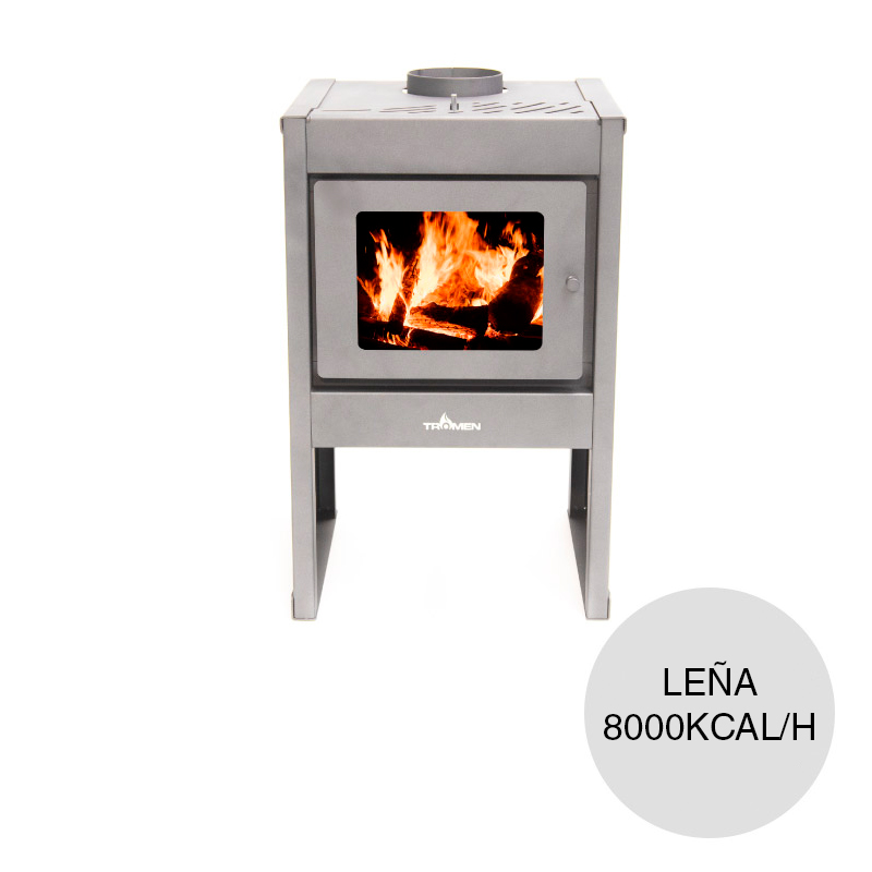 Calefactor leña TR7001 8000kcal/h 471mm x 494mm x 784mm