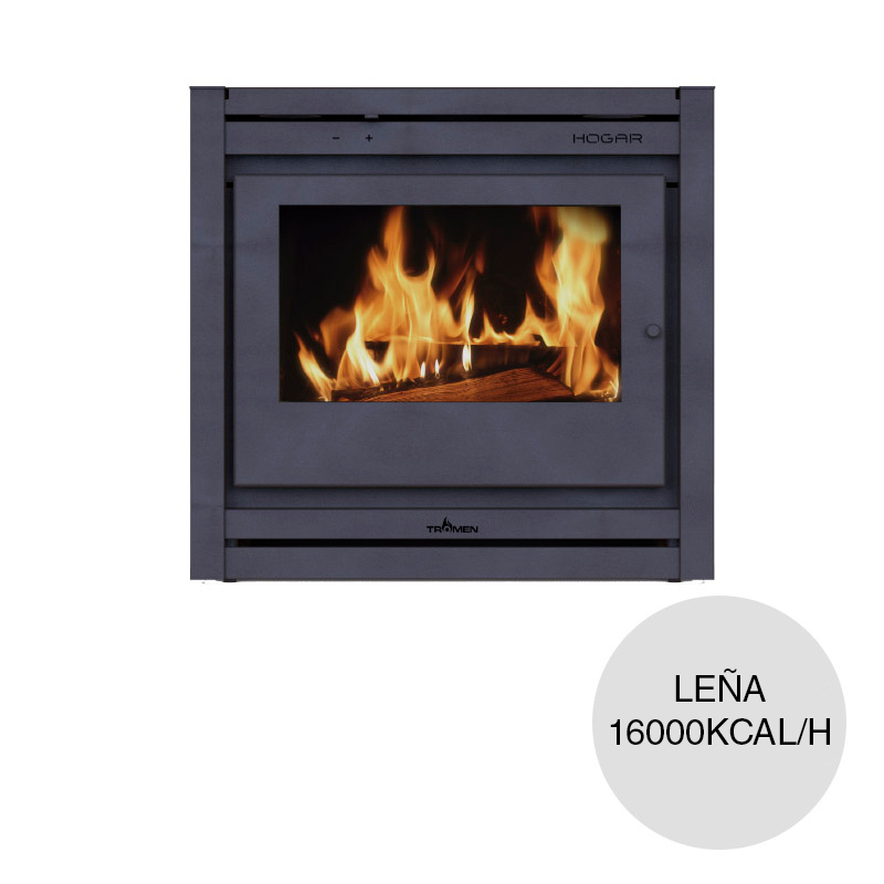 Calefactor leña TR Hogar 16000kcal/h 440mm x 730mm x 760mm