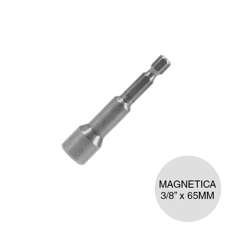 Boquilla magnetica Expert acero hexagonal 3/8" x 65mm pack x 5u