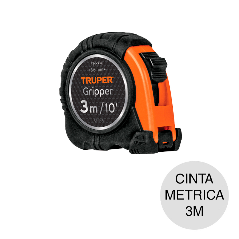 Cinta metrica Gripper laqueado 13m x 3m