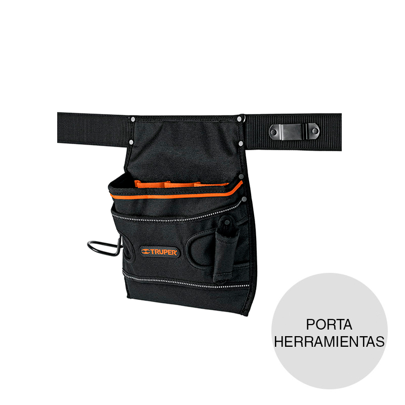 Cinturon porta herramientas 7 compartimentos poliester