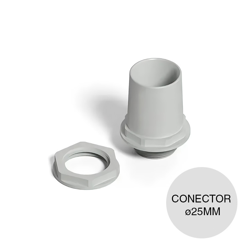 Conector p/caño rigido y caja pvc ø 25mm