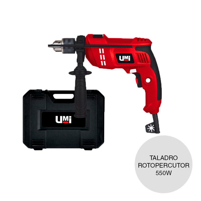 Taladro rotopercutor c/maletin 550W 2900rpm
