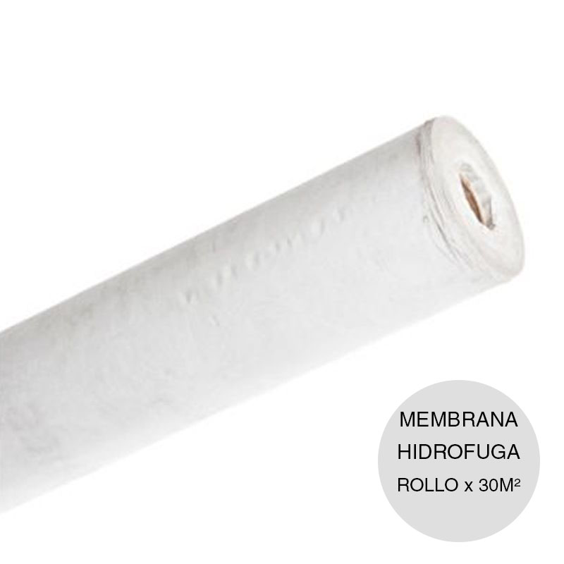 Membrana hidrofuga agua / viento polietileno 1000mm x 30m rollo x 30m²