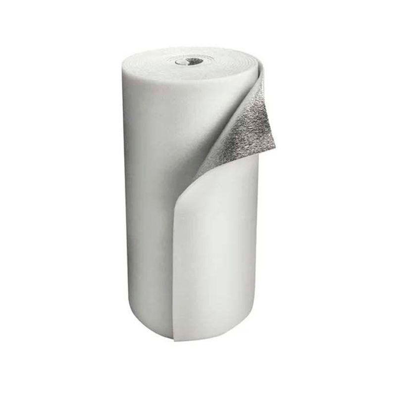 Aislante termico espuma polietileno aluminio simple 5mm x 1m x 20m rollo x 20m²
