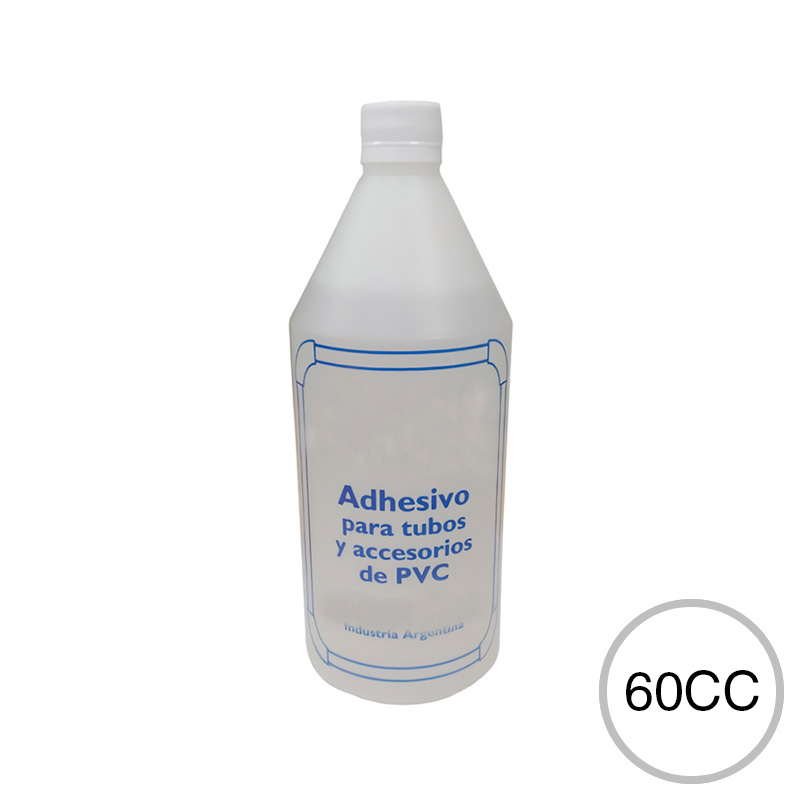 Adhesivo p/PVC botella x 60cc