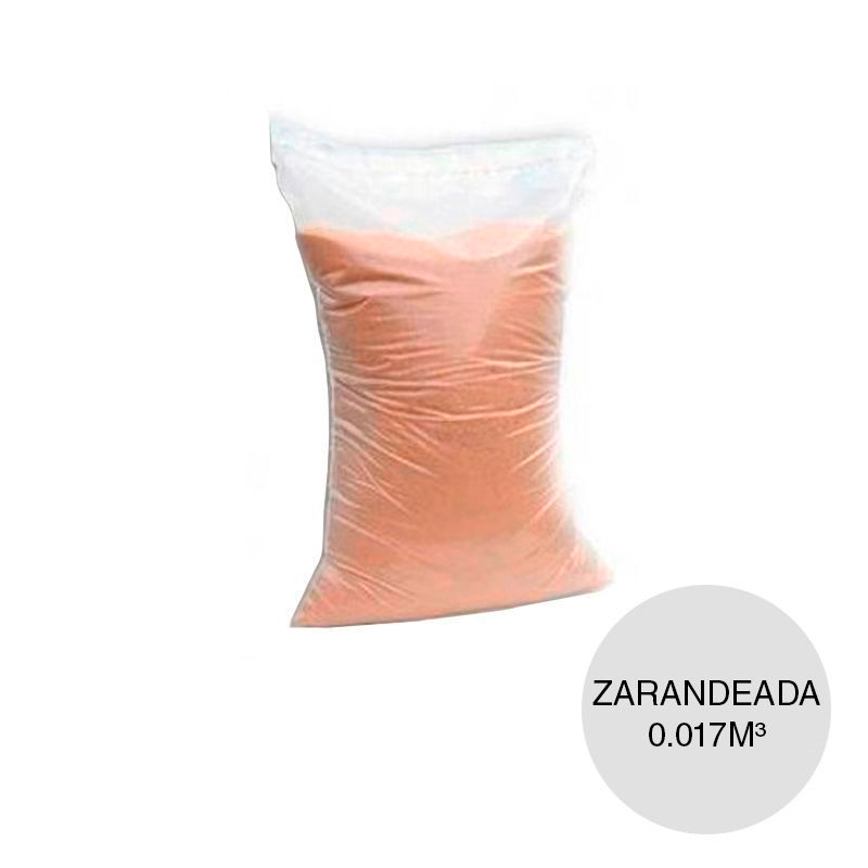 Arena gruesa zarandeada construccion revoques hormigones bolsa x 0.017m³