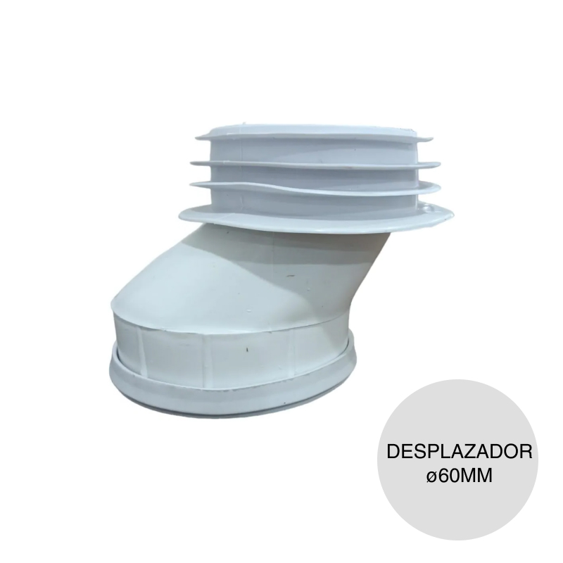 Aro desplazador p/inodoro PVC ø 60mm