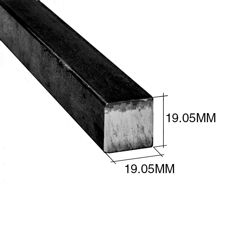 Barra cuadrada herreria acero laminado en caliente 3/4" x 3/4" - 19.05mm x 19.05mm x 6m