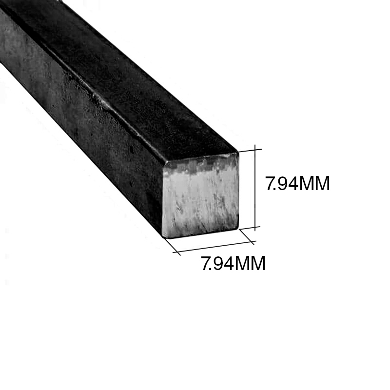 Barra cuadrada herreria acero laminado en caliente 5/16" x 5/16" - 7.94mm x 7.94mm x 6m