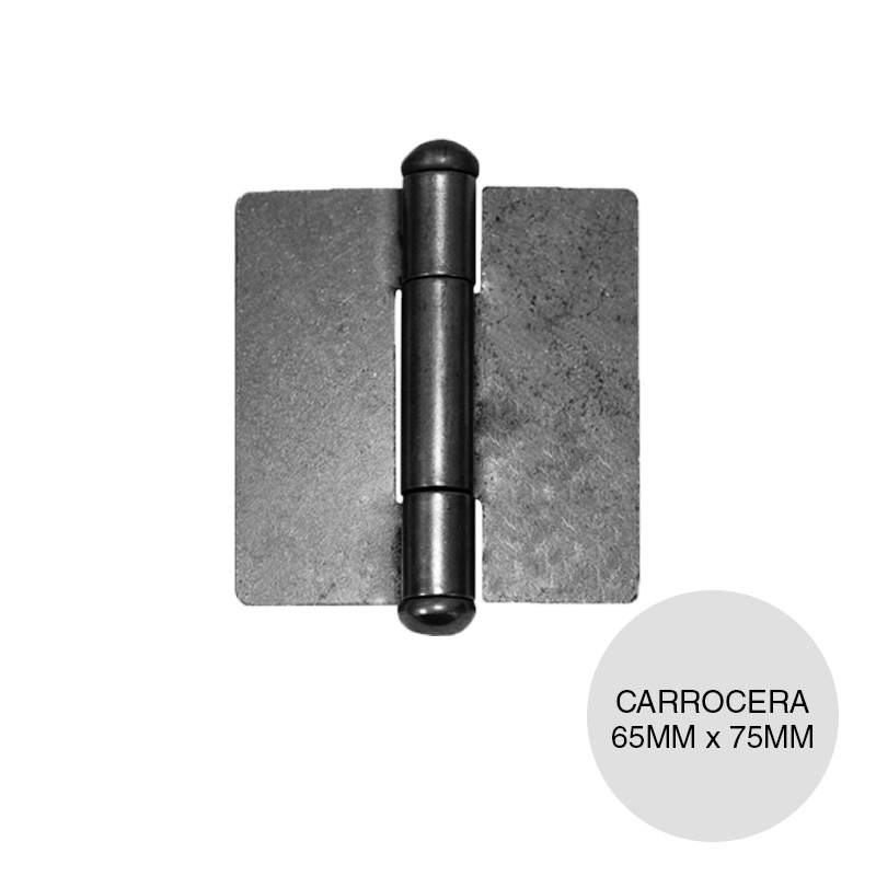 Bisagra carrocera chapa 2mm x 65mm x 75mm