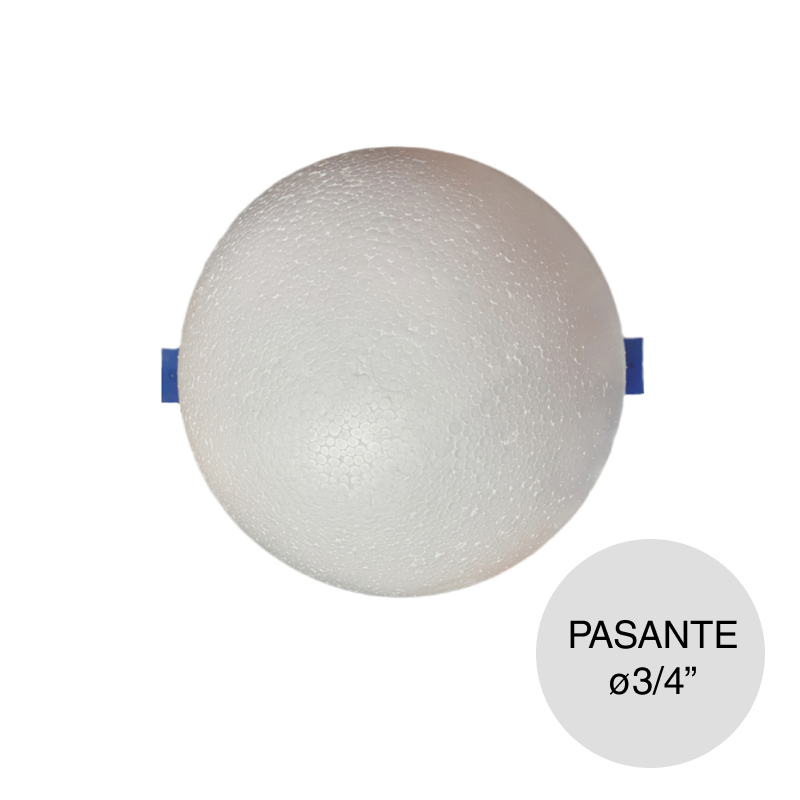 Boya pasante p/flotante telgopor ø 3/4"
