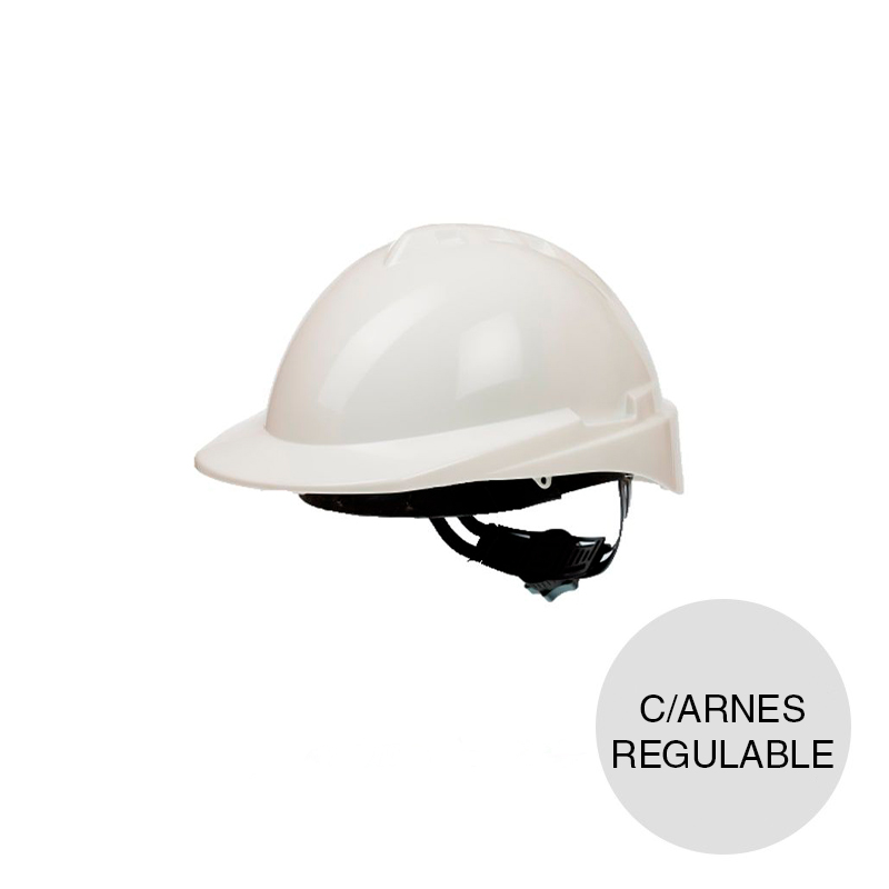 Casco seguridad c/arnes regulable blanco