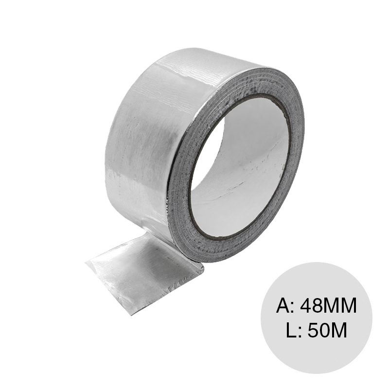 Cinta adhesiva aluminizada rollo 48mm x 50m