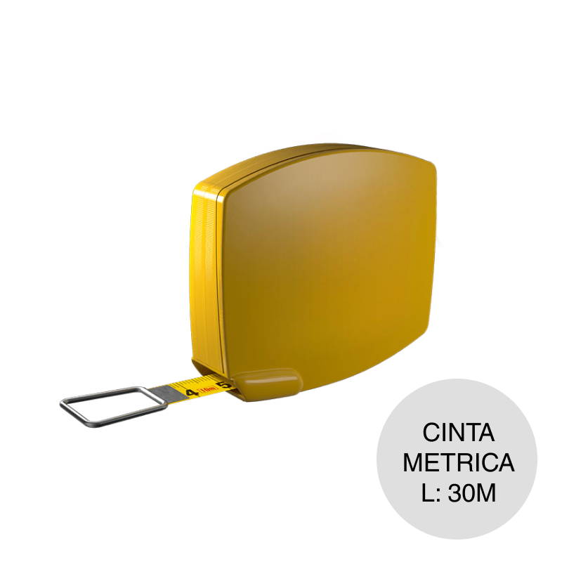 Cinta metrica enrollable acero 12.5mm x 30m